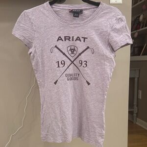 Ariat Lavender Graphic Equestrian Tee Sz XS